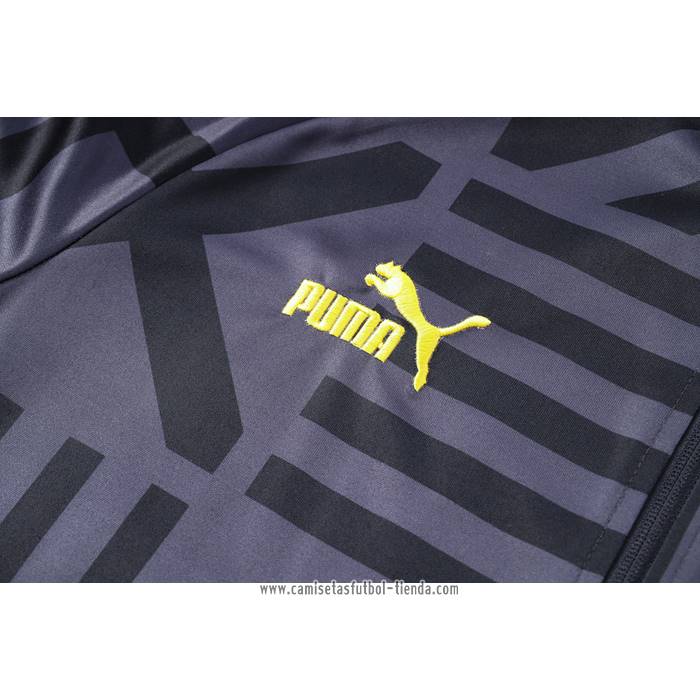 Chandal de Chaqueta del Borussia Dortmund 2022 2023 Negro y Gris